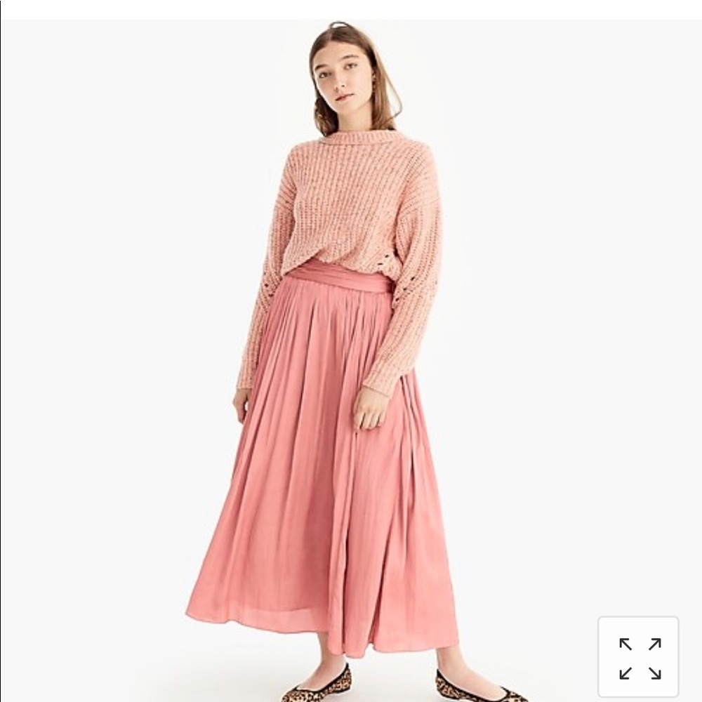 J.Crew Point Sur crinkled maxi skirt